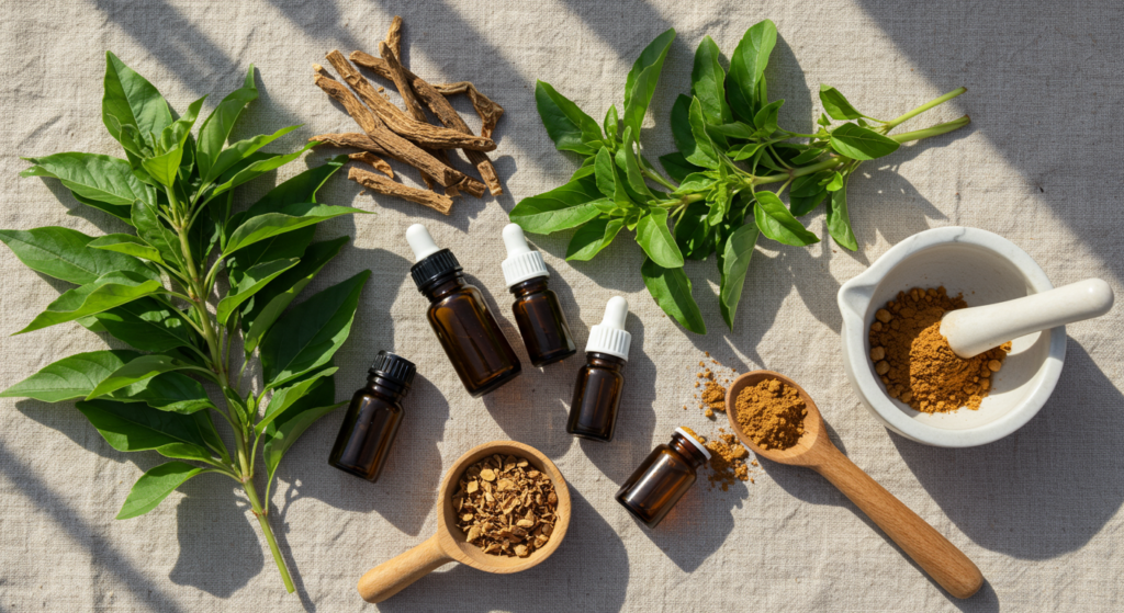 The Complete Guide to Adaptogenic Herbs: How Ashwagandha, Rhodiola, and Holy Basil Support Calm