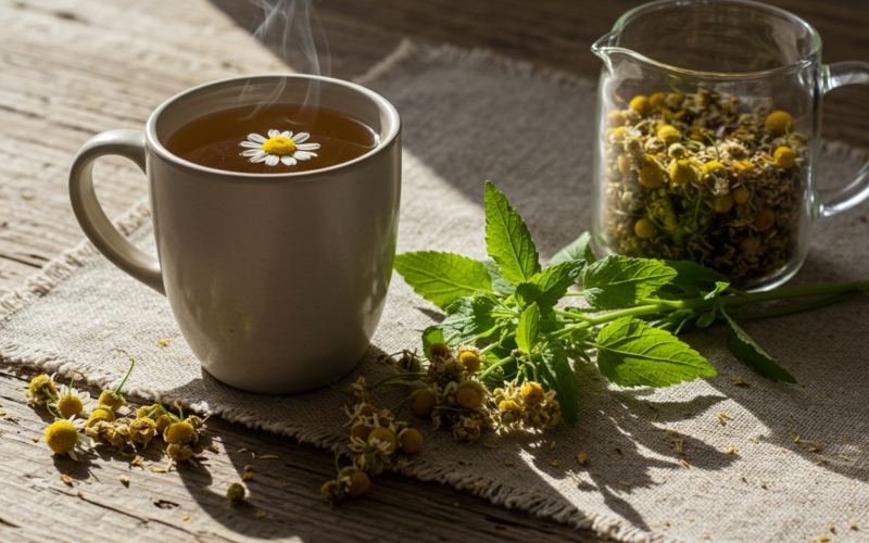 Herbal Tea for Relaxation: The Clinical Evidence Behind Chamomile, Lemon Balm, and More
