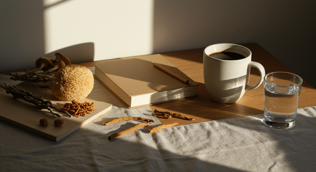 Natural Focus Supplements Beyond Coffee: Mushrooms, Adaptogens, and What the Research Actually Shows